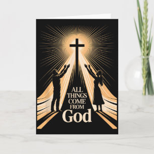 Carte Toutes Choses Viennent De Dieu Christianisme Culte