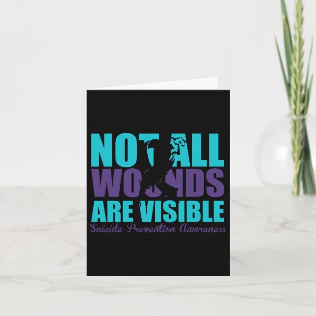 Carte Toutes les blessures ne sont pas visibles Préventi (Devant)