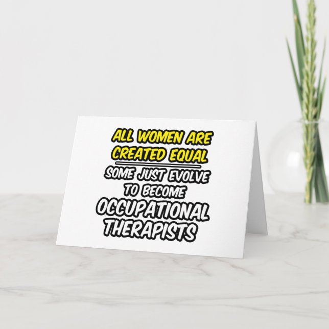 Carte Toutes Les Femmes Sont Créées Également...Occ. Thé (Devant)
