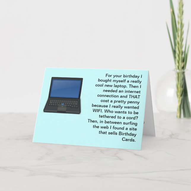 Carte Toutes mes affaires informatiques coûtent cher. Jo (Devant)