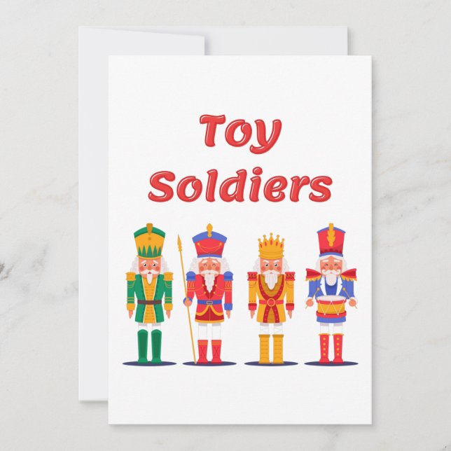 Carte Toy Soldier Nutcrackers (Devant)