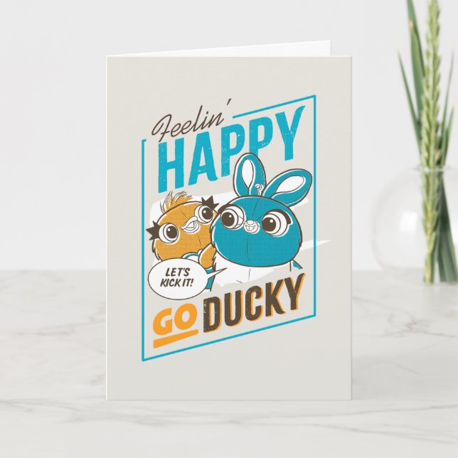 Carte Toy Story 4 | Feelin' Happy Go Ducky (Devant)