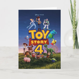 Carte Toy Story 4 Jouets sur le terrain Poster