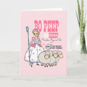 Carte Toy Story 4   Retro Bo Peep Ensemble de puces
