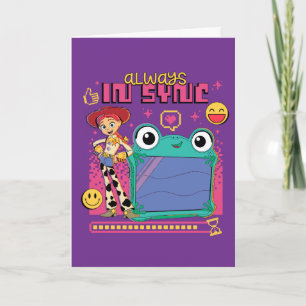 Carte Toy Story Jessie & Lilypad "Toujours en phase"