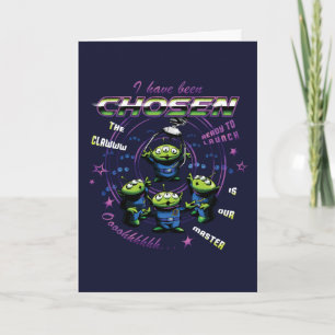 Carte Toy Story  Rétro "J'ai été choisi" Aliens