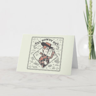 Carte Toy Story Woody "Héy Howdy Hé"