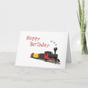 Carte Toy Train Birthday Card