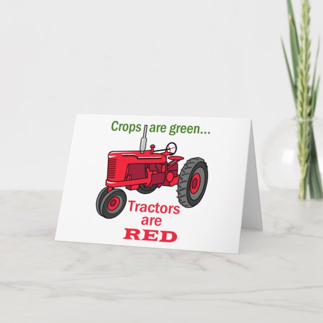 Carte Tracteurs Rouges (Devant)
