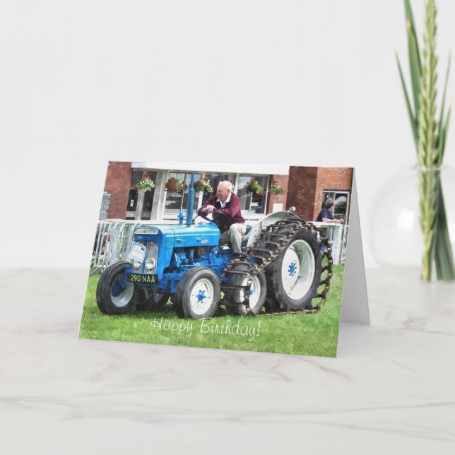 Carte TRACTEURS vintages (Devant)