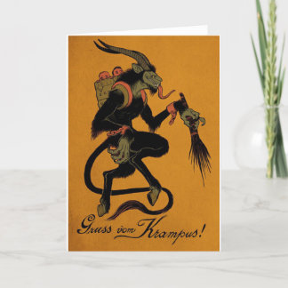 Carte traditionnelle Krampus
