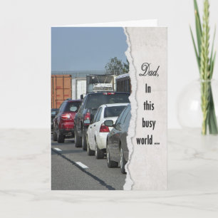 Carte Traffic Jam - Birthday for Dad