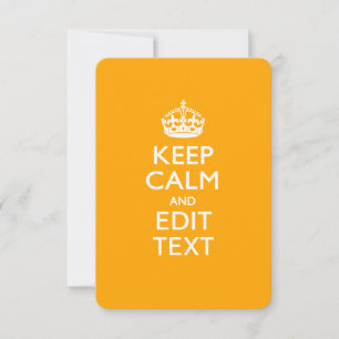 Carte Traffic Yellow Background Keep Calm And Your Text