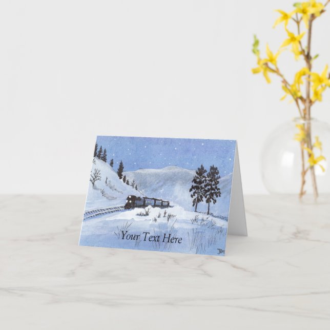 Carte Train (Fleur jaune)