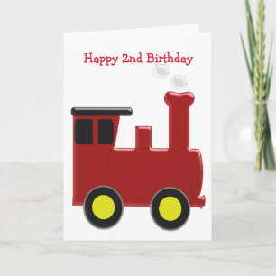 Carte Train 2e anniversaire