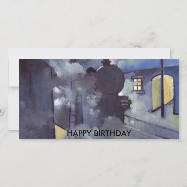 CARTE TRAIN À VAPEUR (Devant)