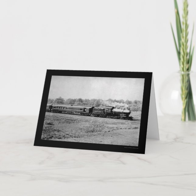 Carte Train de Chicago et Northwestern 1899 (Devant)