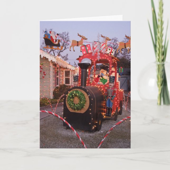 Carte Train de Noël de chez nous à chez vous (Devant)
