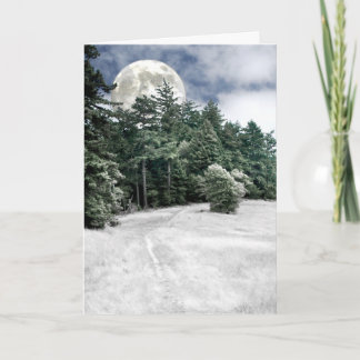 Carte Traînée de Pleine lune de solstice aux bois