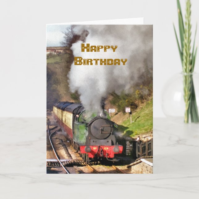 CARTE TRAINS À VAPEUR (Devant)