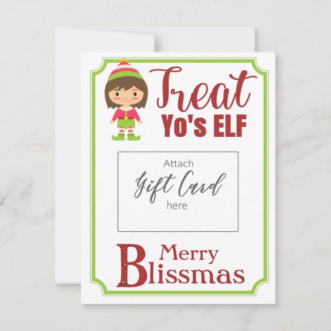 Carte Traitez le détenteur du bon Joyeux Blissmas de Yo' (Devant)