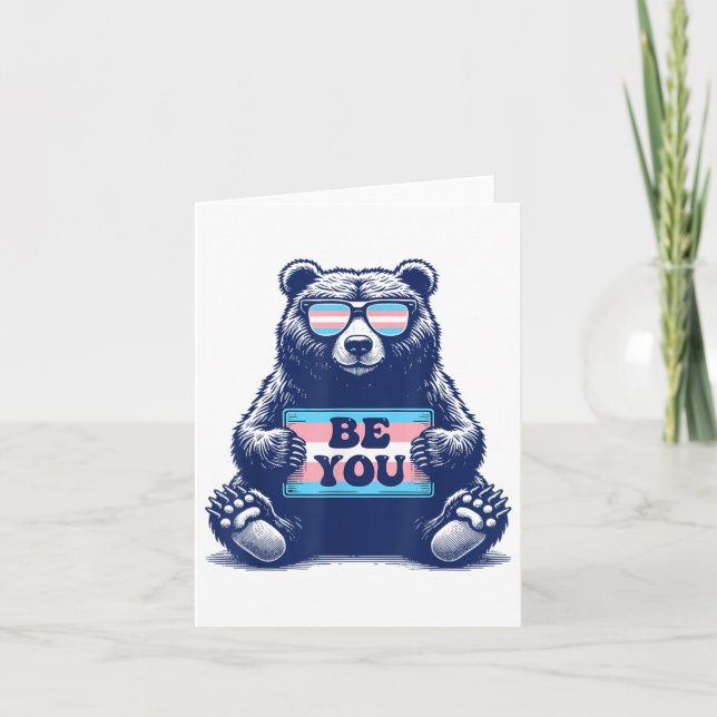 Carte Transgenre Be You Trans Fierté M2f F2m (Devant)