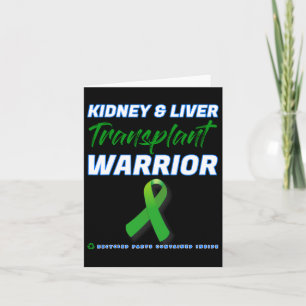 Carte Transplanter le foie du rein Le guerrier Renal Kid