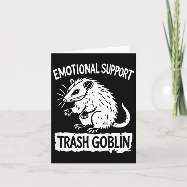Carte Trash Goblin Ssum Emotional Suprt Funny Meme  (Devant)
