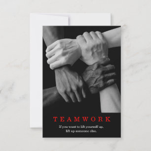 Carte Travail D'Équipe Motivation Inspiration Citation M