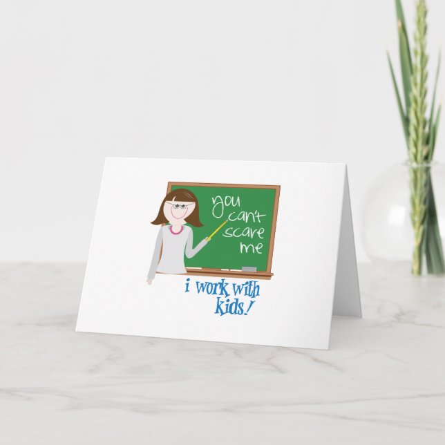 Carte Travailler avec les enfants (Devant)