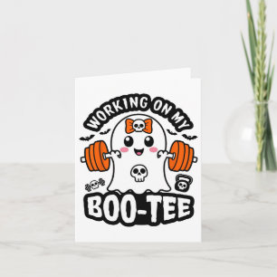 Carte Travailler Sur Mon Boo Tee Halloween Dead Lift Gy