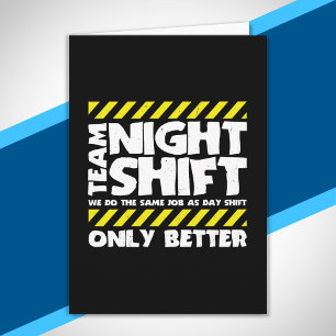 Carte Travailleur de l'usine de quart de nuit - Travaill