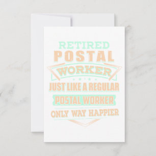 Carte Travailleur postal à la retraite