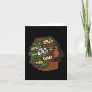 Carte Travailleur social noir Africain-Américain