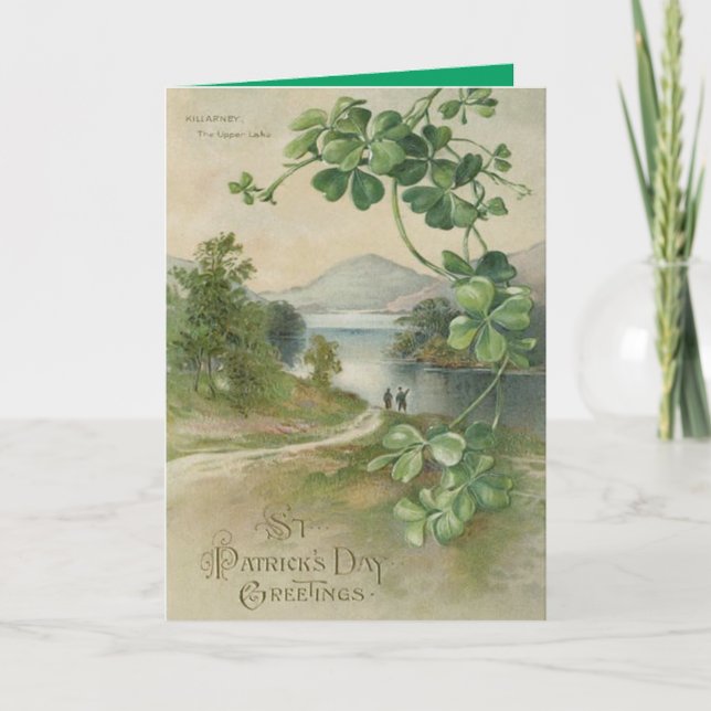 Carte Trèfle à quatre feuilles Killarney Mountain (Devant)