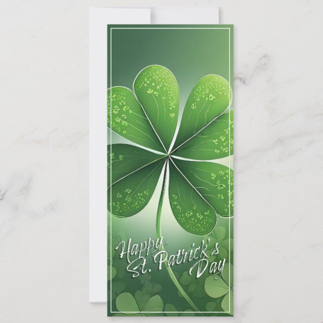 Carte Trèfles verts Joyeuse St. Patrick (8) c (Devant)