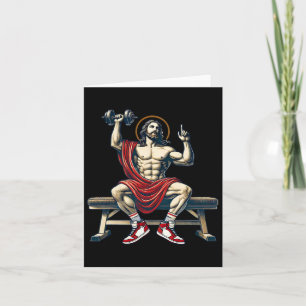 Carte Trendy Lord Jesus Bodybuilding Workout Jesus Lifti