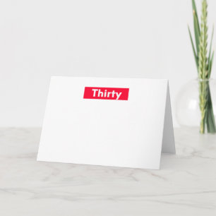 Carte trente années de 30ème anniversaire drôle