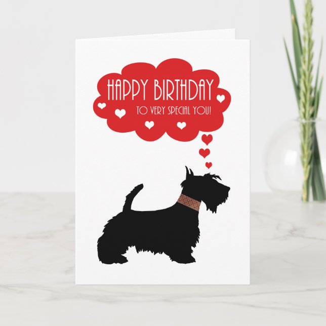 Carte Très Spéciale Vous Avec Scottish Terrier - Scottie (Devant)