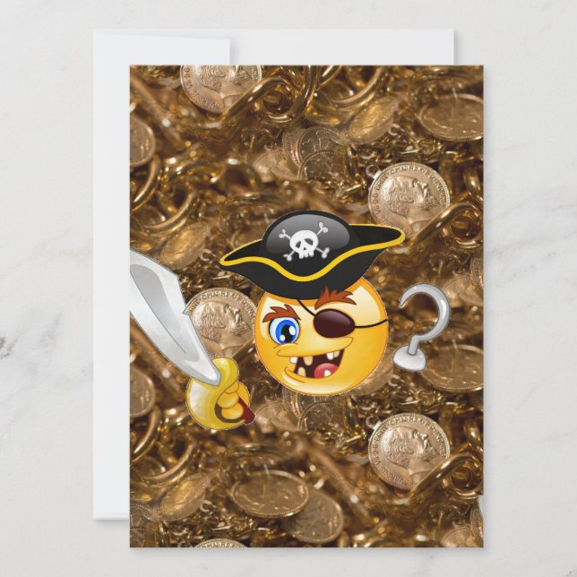 Carte trésor pirate emoji (Devant)