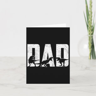 Carte Trex Papa Amateur de Dinosaures Cool Vintage Cadea