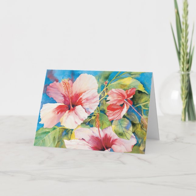 Carte Triade Hibiscus (Devant)