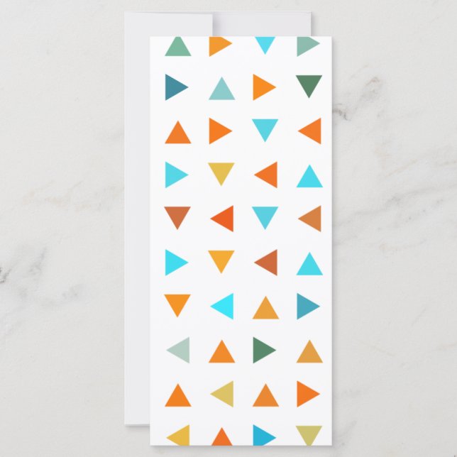 Carte Triangles colorés (Devant)