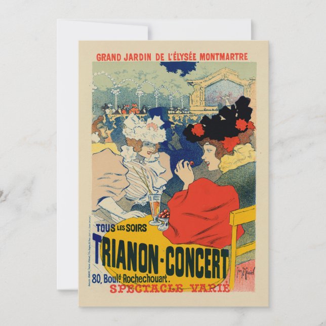 Carte Trianon-Concert | Georges Meunier (Devant)