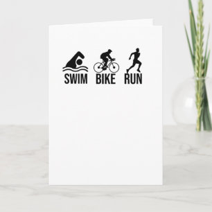 Carte Triathlète Cadeaux Endurance Sports Triathlon Love