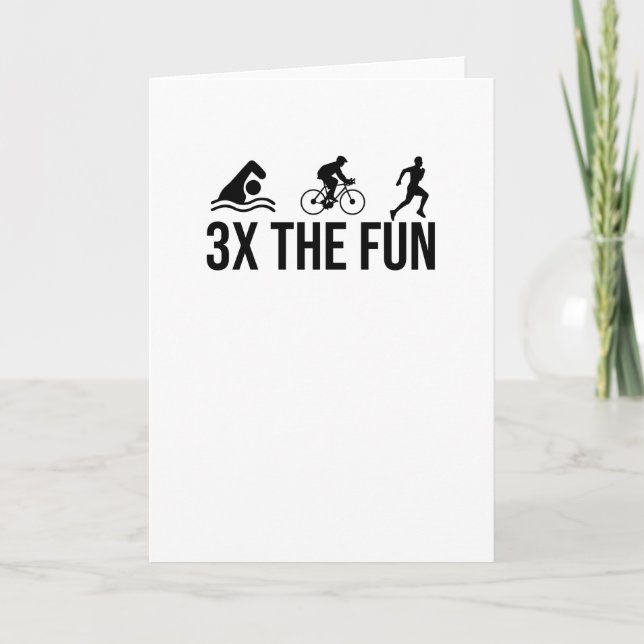 Carte Triathlon Lover Cadeaux Triathlète Endurance Sport (Devant)