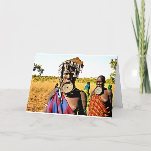 Carte Tribu de Mursi en Éthiopie (Devant)