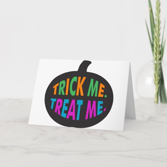 Carte Trick Me Treat Me Multi-Color (Devant)