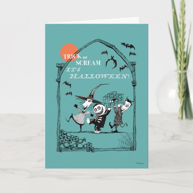 Carte Trick or Treak les garçons d'Oogie (Devant)