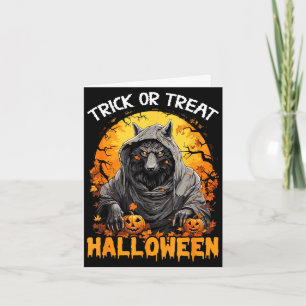 Carte Trick or treat halloween